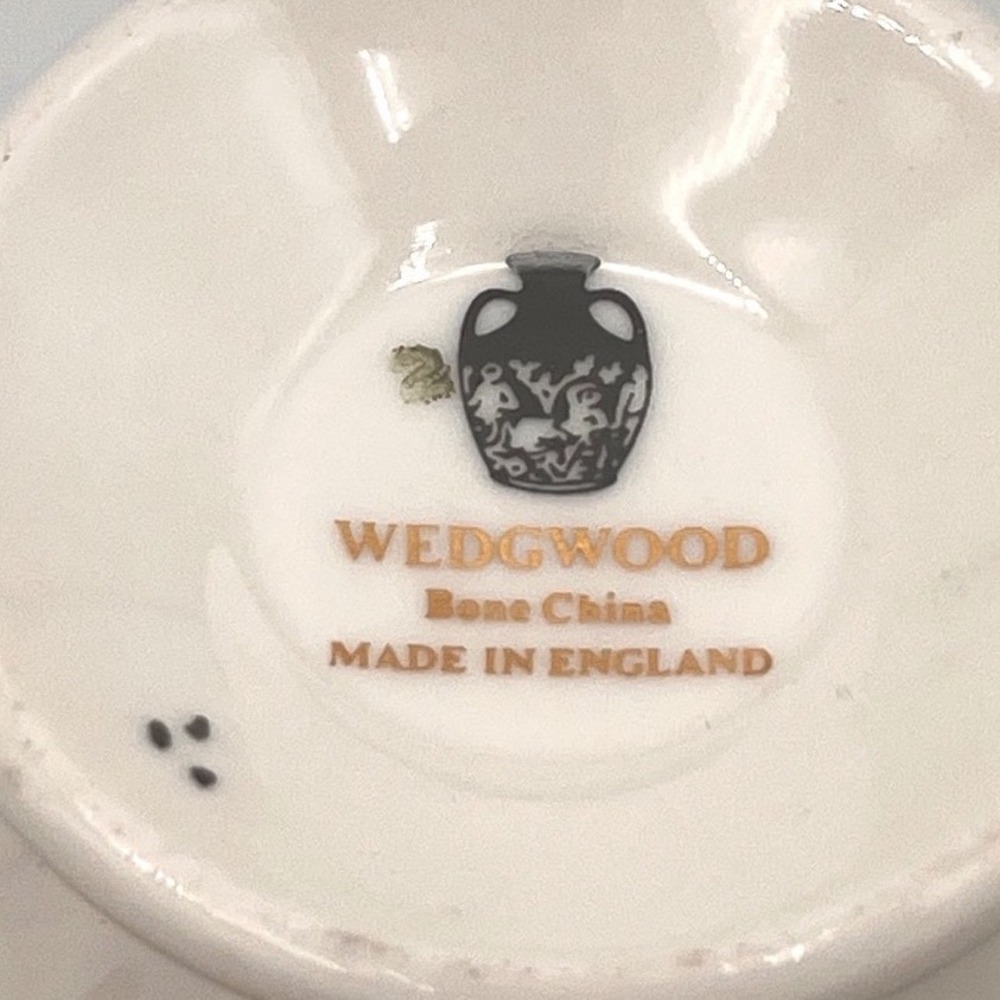 FLORENTINE BLACK by Wedgwood Leigh Tea Cup & Saucer England Black Dragons‎ - Picture 7 of 8